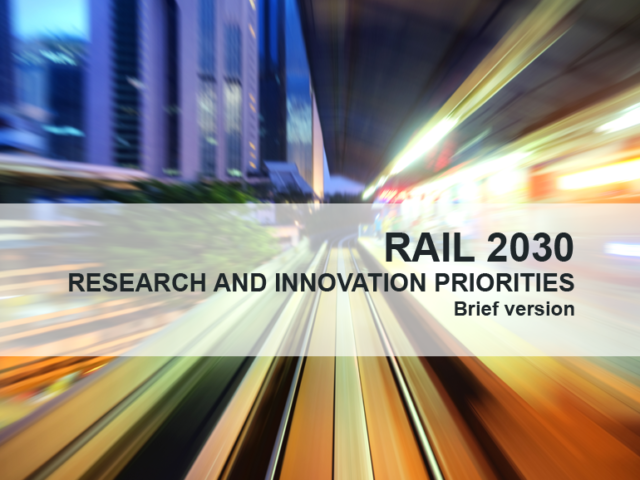 Rail 2030 – Research and innovation priorities – Brief version